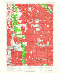 River Forest 1963 topographic map preview