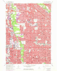 River Forest 1963 topographic map preview