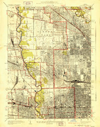 River Forest 1928 topographic map preview