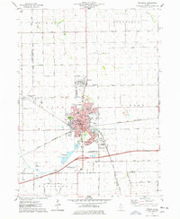 Rochelle 1975 topographic map thumbnail