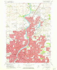 Rockford North 1971 topographic map thumbnail