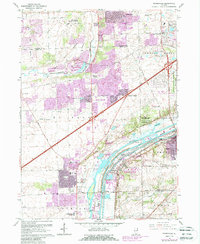 Romeoville 1962 topographic map thumbnail