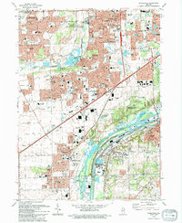 Romeoville 1993 topographic map thumbnail