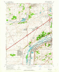 Romeoville 1962 topographic map thumbnail