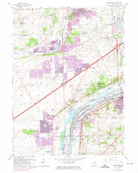 Romeoville 1962 topographic map thumbnail