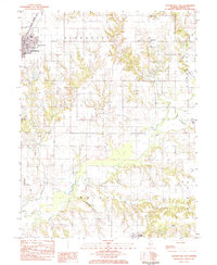 Roodhouse East 1983 topographic map thumbnail