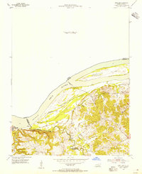 Rosiclare 1954 topographic map thumbnail