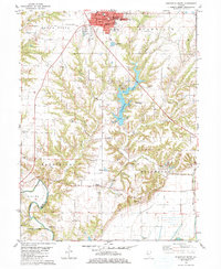 Rushville South 1981 topographic map thumbnail