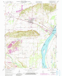 Shawneetown 1959 topographic map thumbnail