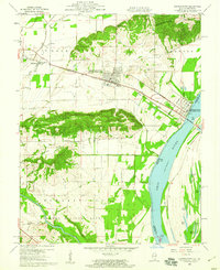 Shawneetown 1959 topographic map thumbnail