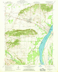 Shawneetown 1959 topographic map thumbnail
