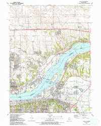 Silvis 1991 topographic map thumbnail