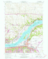 Silvis 1953 topographic map preview