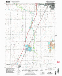 Southwest Pontiac 1998 topographic map thumbnail