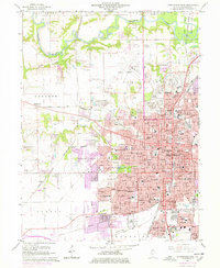 Springfield West 1965 topographic map thumbnail
