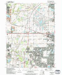 Streamwood 1993 topographic map thumbnail