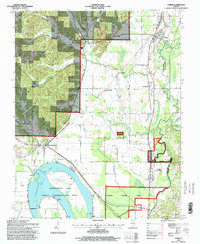 Tamms 1996 topographic map thumbnail
