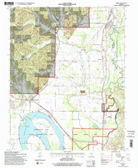 Tamms 1996 topographic map thumbnail