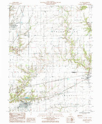 Teutopolis 1985 topographic map thumbnail