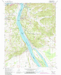 Thebes 1966 topographic map thumbnail