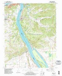Thebes 1993 topographic map thumbnail
