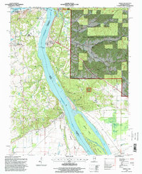 Thebes 1996 topographic map thumbnail
