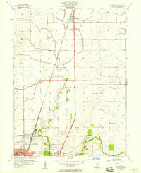 Thomasboro 1957 topographic map preview