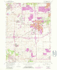 Tinley Park 1963 topographic map thumbnail
