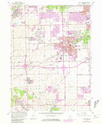 Tinley Park 1963 topographic map thumbnail