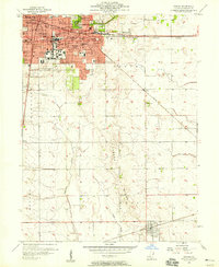 Urbana 1957 topographic map thumbnail