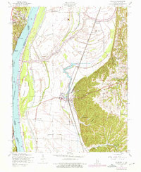 Valmeyer 1954 topographic map preview