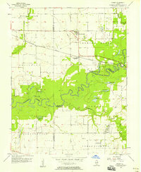 Venedy 1957 topographic map preview