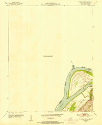 Wabash Island 1953 topographic map thumbnail