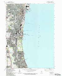 Waukegan 1993 topographic map thumbnail