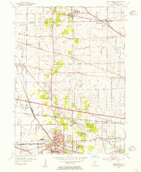 West Chicago 1953 topographic map thumbnail