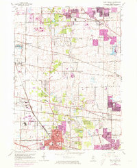 West Chicago 1962 topographic map thumbnail