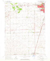 West Kankakee 1964 topographic map thumbnail