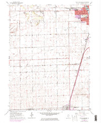 West Kankakee 1964 topographic map thumbnail