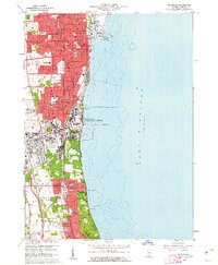 Waukegan 1960 topographic map thumbnail