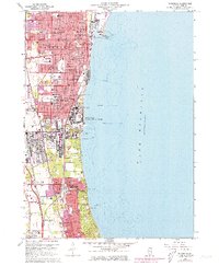 Waukegan 1960 topographic map thumbnail