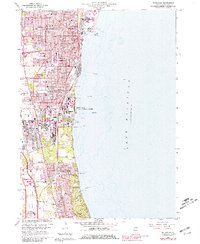 Waukegan 1960 topographic map thumbnail