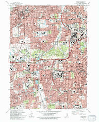 Wheaton 1993 topographic map thumbnail
