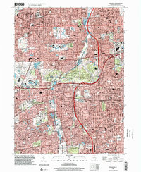 Wheaton 1998 topographic map thumbnail