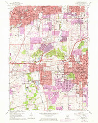 Wheaton 1962 topographic map preview