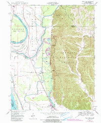 Wolf Lake 1947 topographic map preview