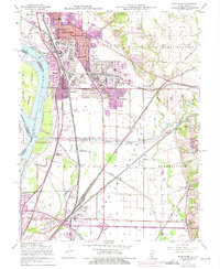 Wood River 1955 topographic map thumbnail