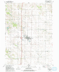 Woodhull 1992 topographic map thumbnail