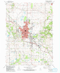 Woodstock 1992 topographic map thumbnail