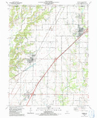 Worden 1991 topographic map thumbnail