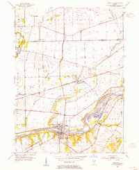 Yorkville 1953 topographic map preview